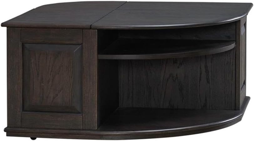 Pemberly Row 3 Piece Table Set, Rubberwood and Oak Veneers, Aged Oak Finish, ...