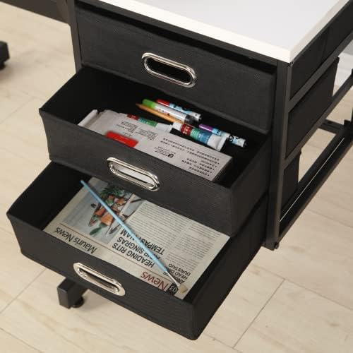 Adjustable Drawing Table with 3 Drawers & Stool, for Art & Work