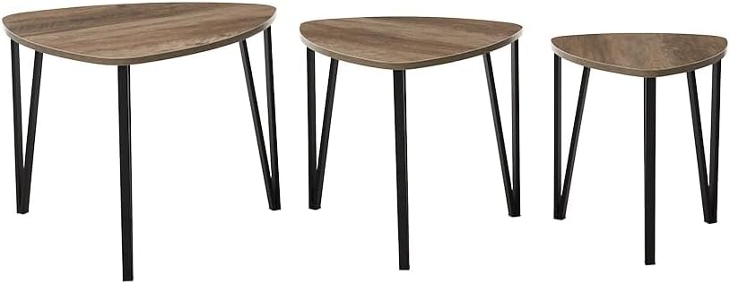 Lakeside Set of 3 Triangular Nesting Tables