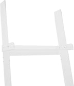 4-Tier Acrylic Ladder Bookshelf, Leaning Book Shelf Wall Leaning Shelves with Open Display Areas for Home Office