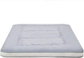 Dr.Futon Japanese Floor Futon Mattress Extra Thick Folding Roll Up Bed Topper Mat for Guest,Lounger and Tavel