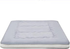 Dr.Futon Japanese Floor Futon Mattress Extra Thick Folding Roll Up Bed Topper Mat for Guest,Lounger and Tavel