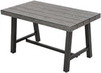 Grand patio Outdoor Coffee Table, 32 Inch Side Table Modern Rectangle with Faux Wood Tabletop Fits with Conversation Set