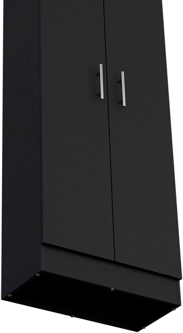 Pantry Cabinet Clinton, Kitchen Storage, Black