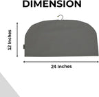 Shoulder Covers for Clothes - Breathable Garment Dust Covers Protectors for Suit, Coats, Jackets, Dress Closet Storage (Grey, Set of 5)