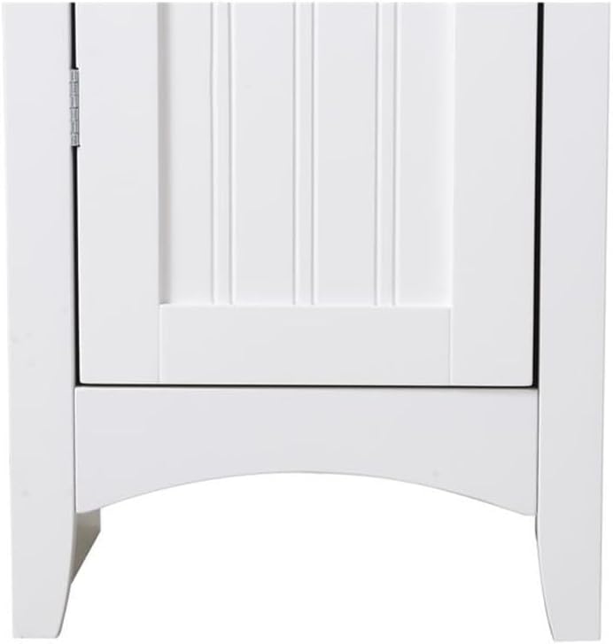 Pemberly Row 48" Tall 1-Door Kitchen Storage Pantry, Wood Construction, ...