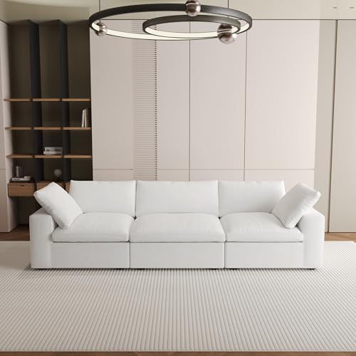 JACH Modular Sectional Sofas for Living Room, Deep 3-Seats Convertible Couch,...