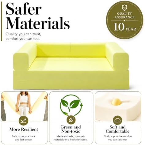 GEARIVY Folding Sofa Bed Convertable Corduroy Couch King Size Floor Sleeper 4-in-1 DIY Combination Modular Sofa Fold Out Futon Lounge Comfy Foldable Lazy cama for Living Room