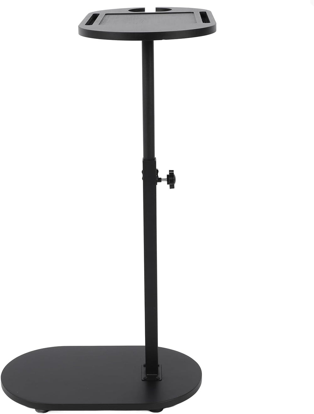 TOPINCN Small C-Shaped Side Table, Black, 40 x 22 x 32.2 Inches, Modern End T...