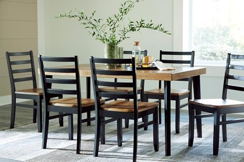 Signature Design by Ashley Blondon 7-Piece Wood Dining Table Set for 6