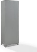 HomeStock Kitchen Pantry Cabinet - Large Storage, Adjustable Shelves, Distressed Gray Finish