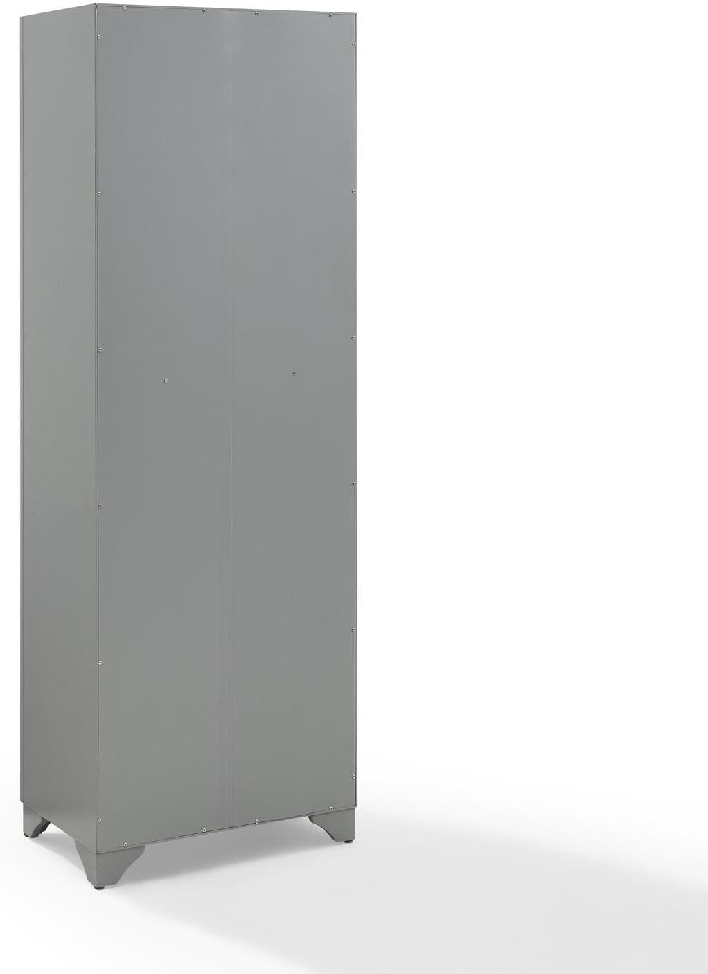 HomeStock Kitchen Pantry Cabinet - Large Storage, Adjustable Shelves, Distressed Gray Finish