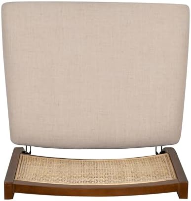 Powell Kasi Brown and Natural Rattan Cane Fully Assembled Foldable Wooden Din...