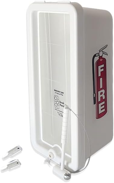 Cato 10501-H White Plastic Chief Fire Extinguisher Cabinet for 2-1/2 or 5 lb....