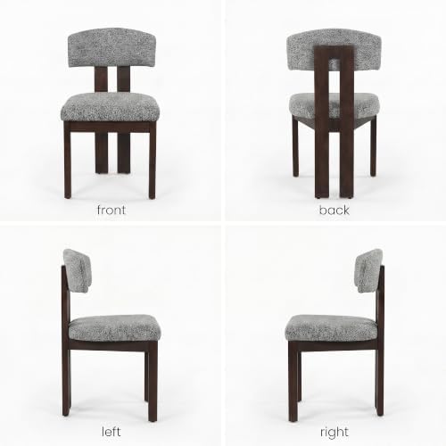 COLAMY Upholstered Dining Chairs Set of 4, Solid Wood Wobble-Free Modern Kitc...