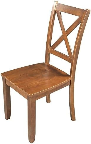 LUMISOL 3-Piece Drop Leaf Dining Table Set for 2, Walnut