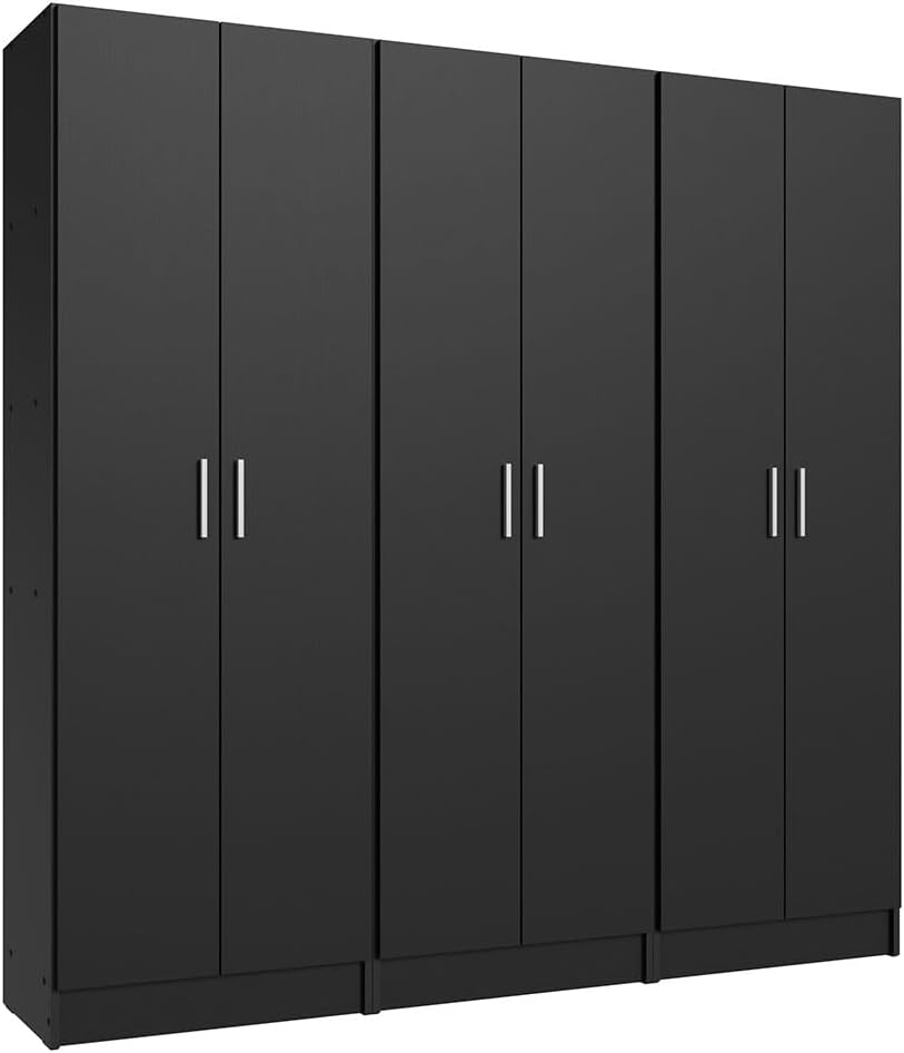 Madesa Kitchen Set 3 Pantry Storage Cabinet with 15 Utility Shelves 71'L ...