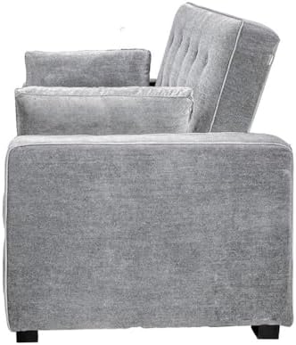 Serta Ainsley 66.5" Convertible Sleeper Loveseat, Full Size, Dreamcoil C...