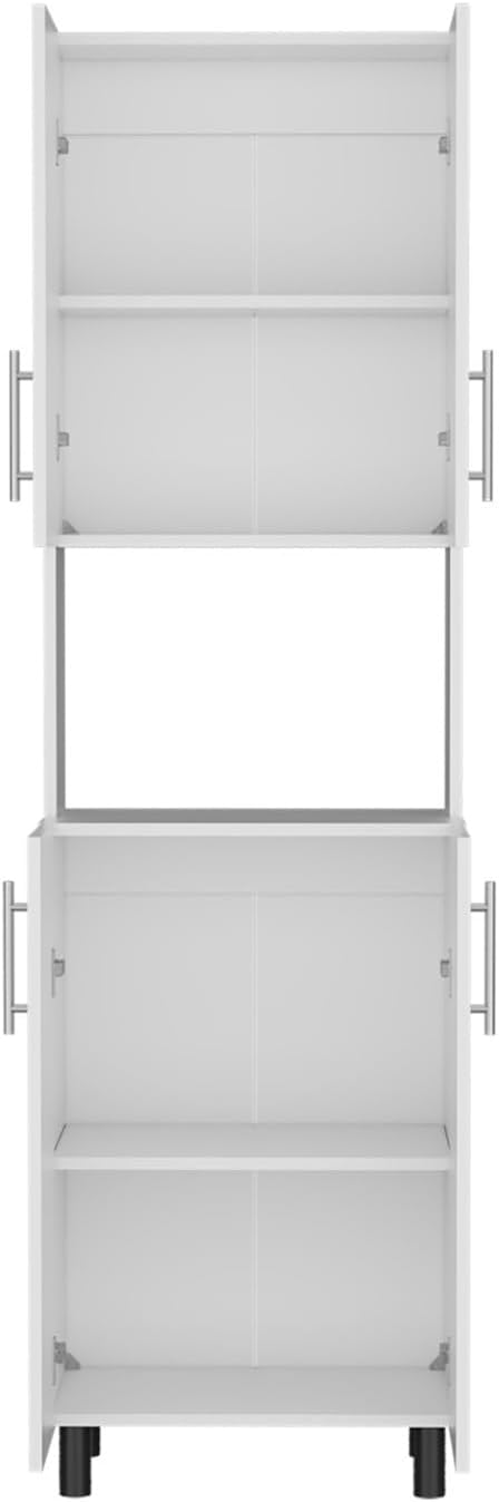 Kitchen Pantry, 4 Doors, 4 Shelves