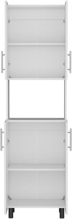 Kitchen Pantry, 4 Doors, 4 Shelves
