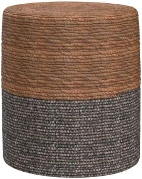 Wimarsbon Natural Seagrass Foot Stool, Hand Weaving Round Ottoman, for Living...