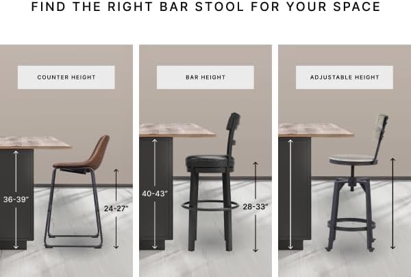 Signature Design by Ashley Caitbrook Rustic 24.63" Counter Height Upholstered Barstool, Set of 2, Gray
