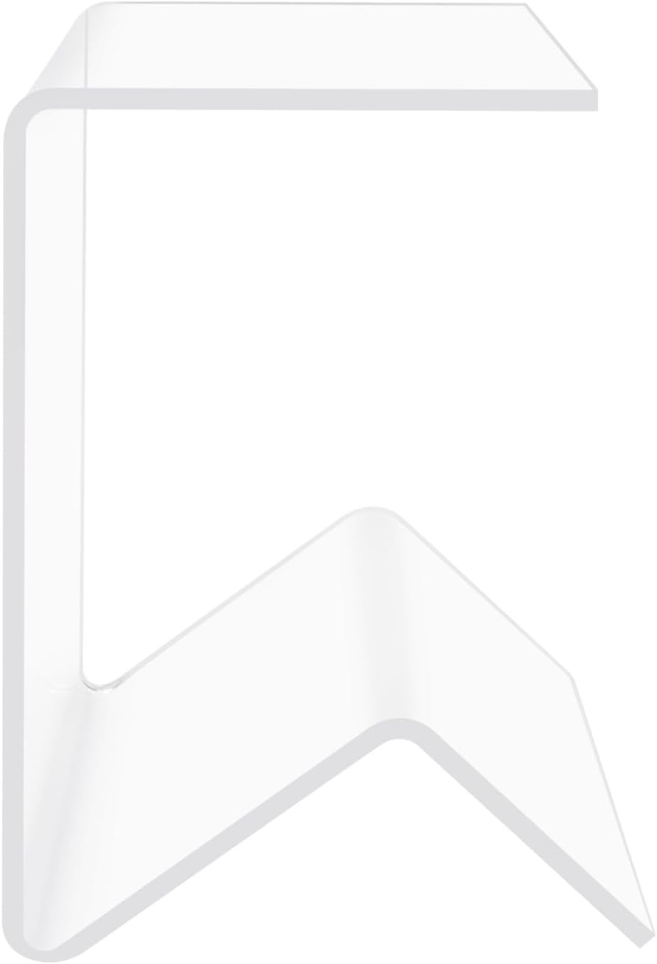 Acrylic C-Shaped Sofa End Table, Acrylic Clear Couch Side Table Modern Tray S...