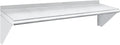 HARDURA Stainless Steel Shelf 18" x 60", 450lb Commercial Shelves Wall Mount Metal Shelving with Backsplash and Brackets for Kitchen, Restaurant, Laundry Room and Home