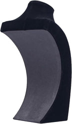 Coward Necklace Bust Stand, Necklace Holder Stand, Black Velvet Necklace Jewelry Display Holder for Home Use or Store Shop Show (9" Hight)