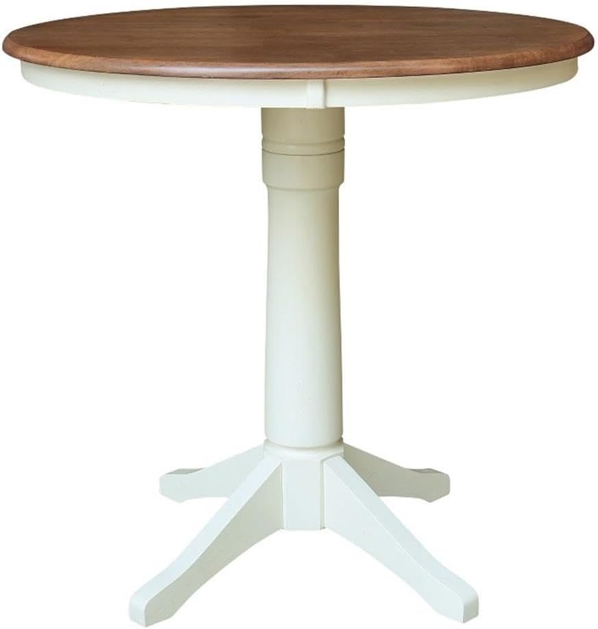 IC INTERNATIONAL CONCEPTS 36" Round Top Pedestal Dining Table - 35.9&quo...
