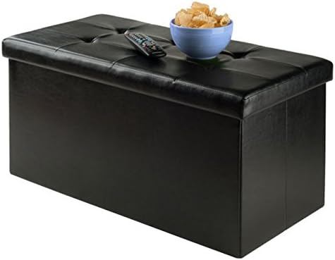 Ashford Ottoman with Storage Faux Leather