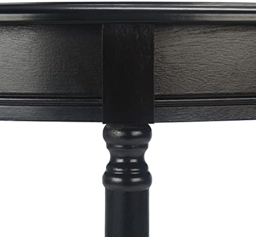 SAFAVIEH Tinsley Wood Console Entryway Table, 28" Black CNS5723B