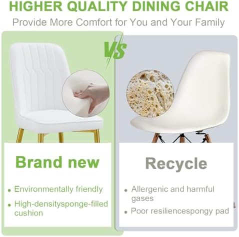 Modern Dining Chairs Set of 4,Upholstered Dining Room Chairs,Kitchen Chairs w...