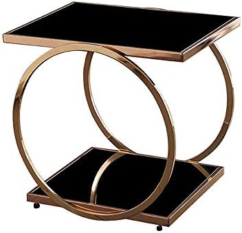 Telephone Table, Square Side Table,2 Layer Coffee Table,Telephone Table,Corne...
