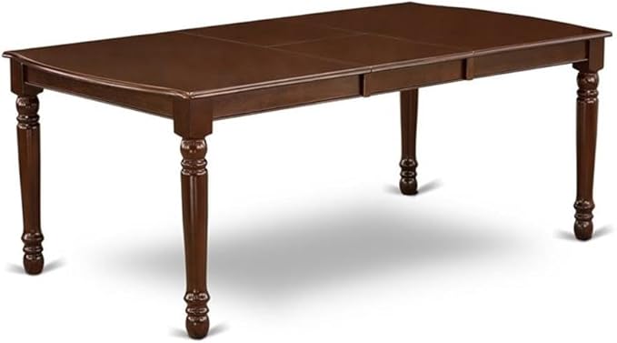 East West Furniture DOVE9-MAH-47 9 Piece Dining Set Includes a Rectangle Dini...
