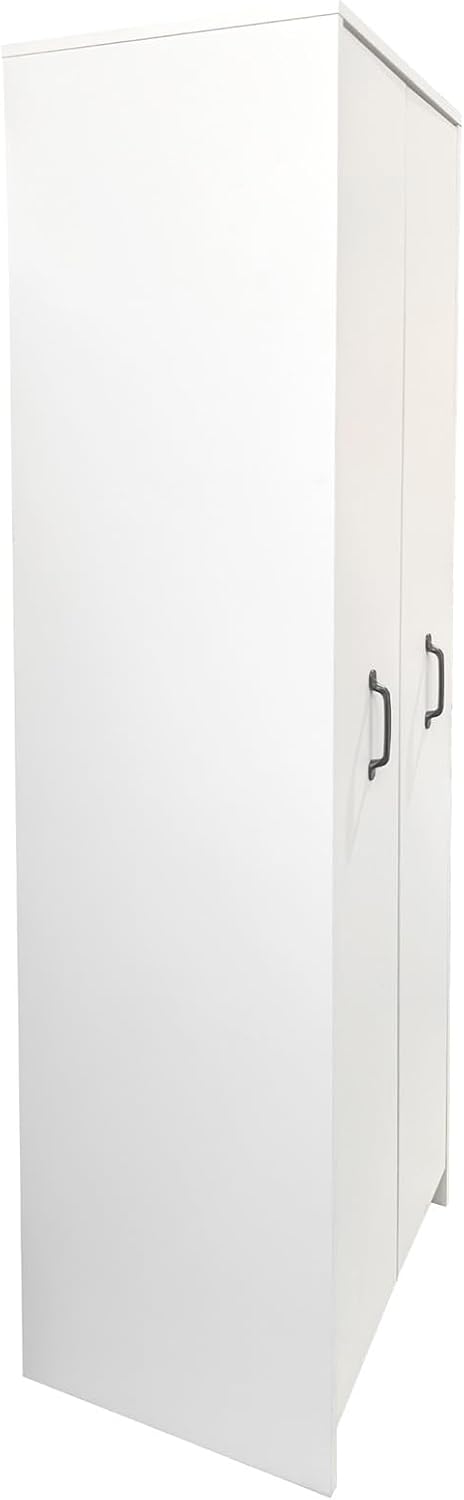 JOYSOURCE Tall Kitchen Pantry Cabinet with Pull-Out Shelves Large 2- Door Fre...