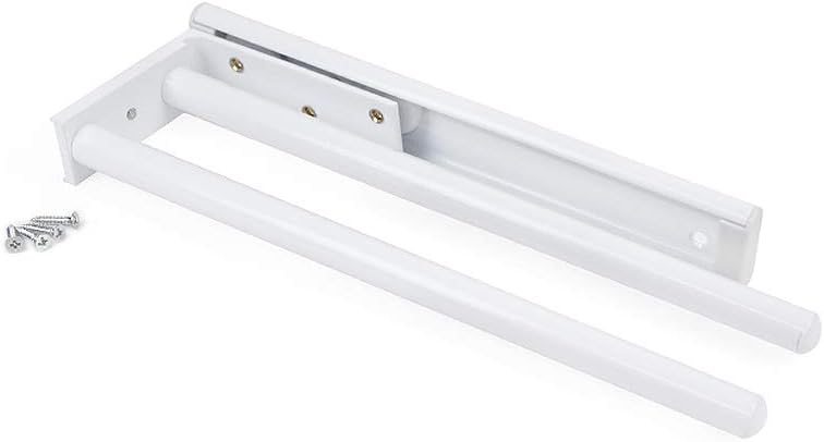 Emuca - Pull-Out Towel Rail with 2 arms, Kitchen or Bathroom Towel Rack from ...