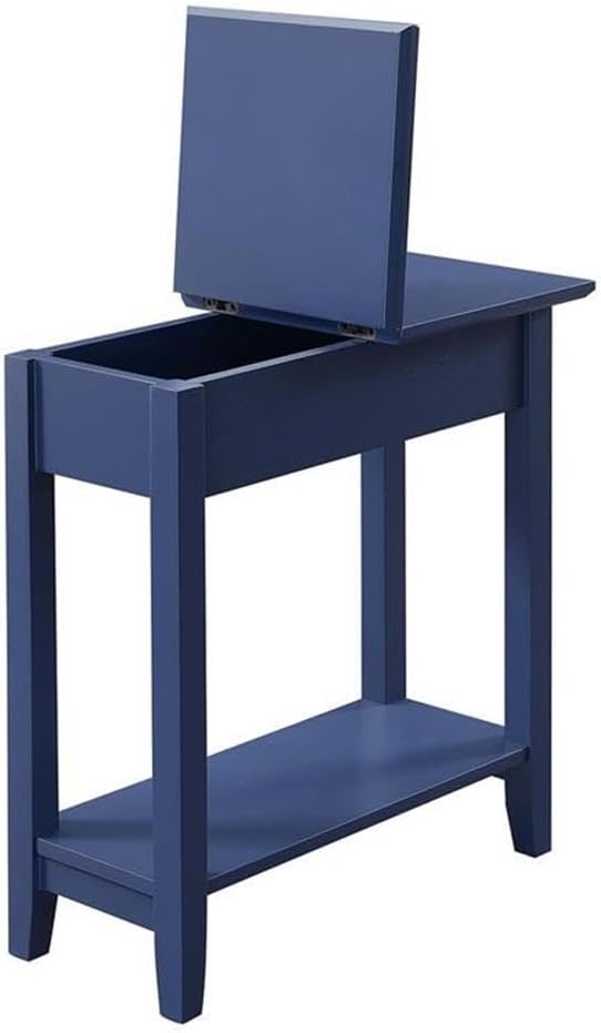 Pemberly Row Contemporary Flip Top End Table, 24" H x 11" W x 23&qu...