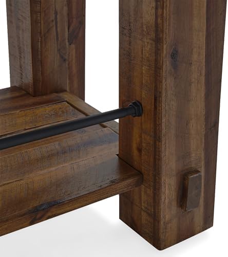 Alaterre Furniture Durango Solid Wood Console Table, Natural, 54”x17”x30”