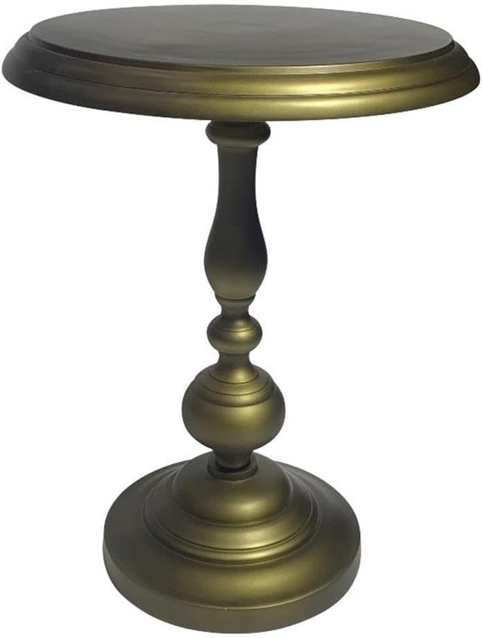 Carolina Chair & Table Pearson Round Accent Table - Elegant Aluminium Fra...