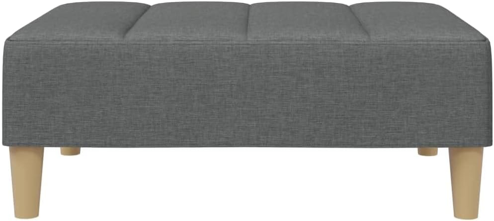 Modern Fabric Footstool with Plywood Frame, 30.3x21.7x12.2 Inches, Sturdy Foo...