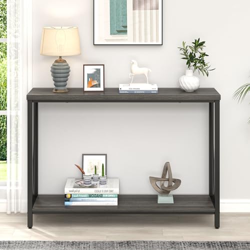 FOLUBAN Console Table for Entryway, Modern Sofa Table Behind Couch, Narrow En...