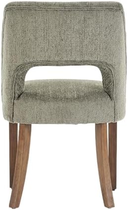 VKNOW Dining Chairs Set of 6, Fabric Dining Chairs, Green