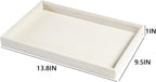 Coward 2Pcs/Set Stackable Jewerlry Organizer Tray Beige Velvet Blank Tray Holder for Beads Bracelets Necklaces Earrings Store Selling or Home Show