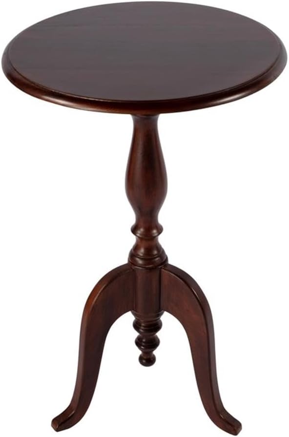 Beaumont Lane Traditional Round Wood Pedestal Side Table, 18" W x 28.5&q...
