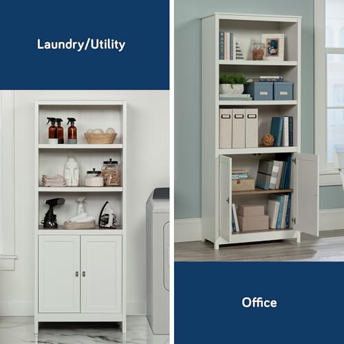 Sauder Cottage Road Book Shelf, Bookshelf with Storage, Library Bookcase with...