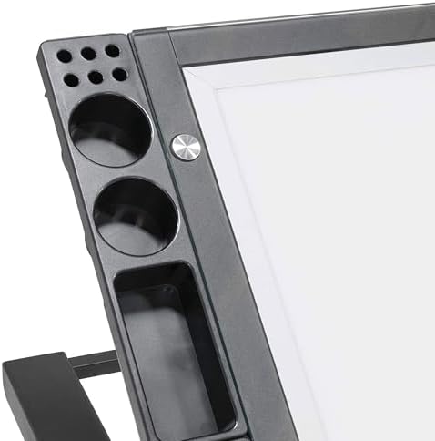 Artograph Futura Light Tracing Table with Storage Drawers, Charcoal Black