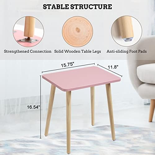 FORAOFUR Side Table Set of 2, Modern Side Table Accent Tables for Small Space...