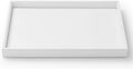 Oirlv Premium White Leather Stackable Jewelry Tray Flat Jewelry Organizer Tray for Jewelry Accessory Trade showcase