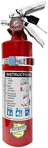 Dry Chemical 2.5 Pounds lbs Fire Extinguisher with Vehicle Bracket and Mobile...